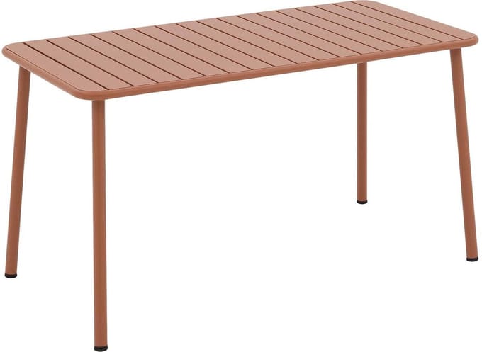 Goossens Tuintafel Verge - Metaal - oranje - 140 x 75 x 70 cm