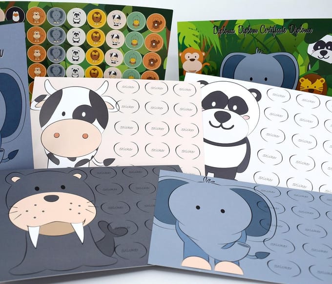 Ollie & Tigger Plaskaarten voor Zindelijkheidstraining - Beloningssysteem
