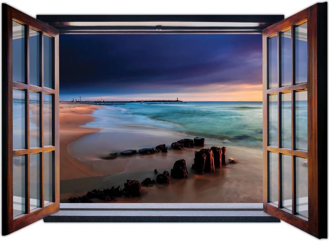 Beach Path Sea Sand Photo Wallcovering