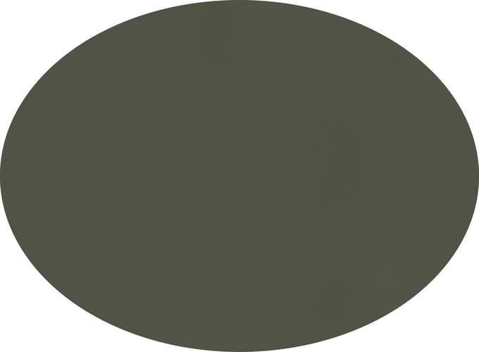 ZICZAC - Placemat TOGO - SET/6 - Ovaal - Dubbelzijdig - Kunstleer - 33x45 cm, grijs