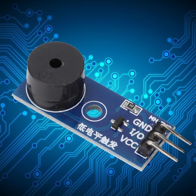 Module de buzzer passif 5 pièces, module de déclenchement de faible niveau, commande à 3 broches 3,3 ~ 5 V