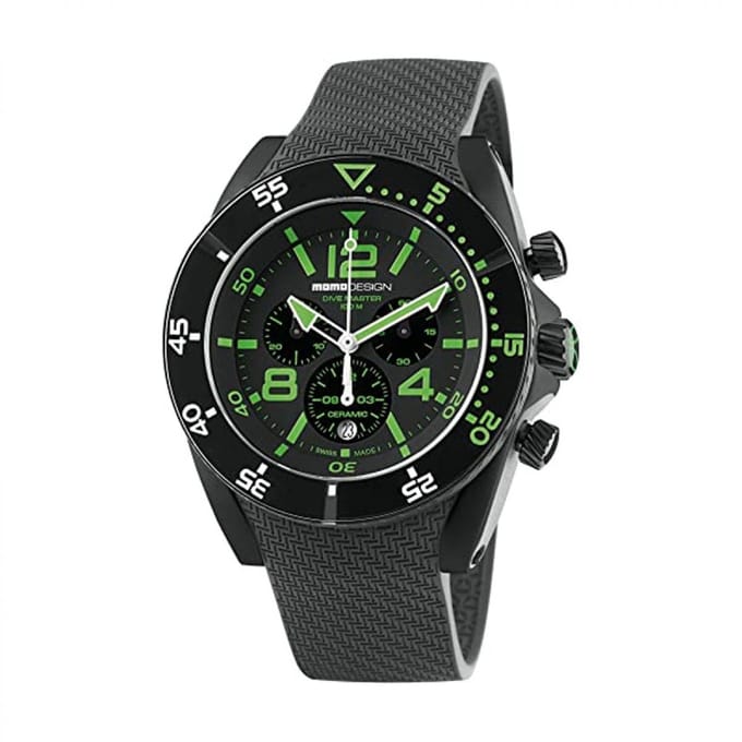 MOMO Design Dive Master MD1281BK-31 Horloge Heren 46 mm 10 ATM