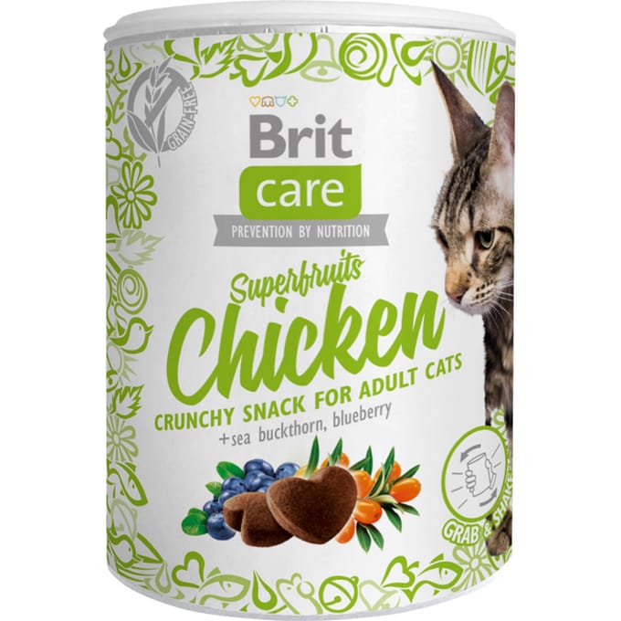 100g Brit Care Cat Snack Superfruits & Kip Kattensnacks