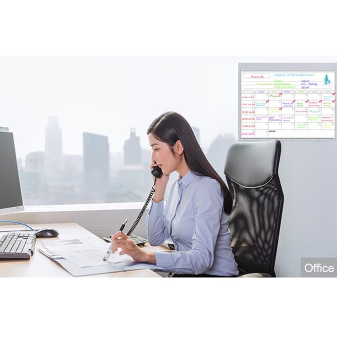 Magnetisch whiteboard Kalender Whiteboard Koelkast Stickers Keuken Koelkast Whiteboard voor zwart