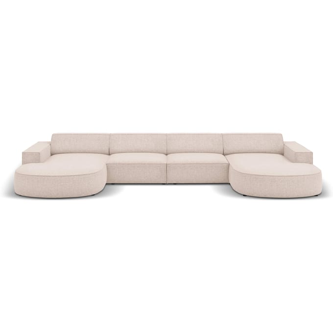 U-bank Jodie chenille afgerond | Micadoni Home