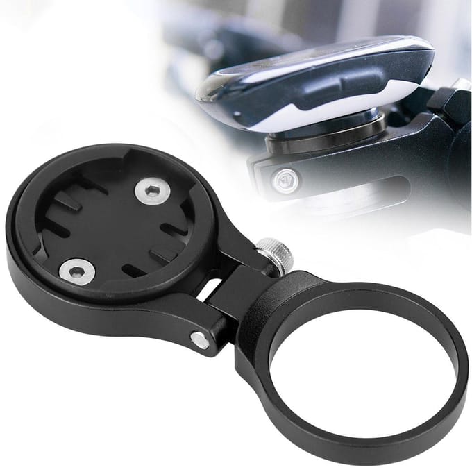 Fiets Fiets Verstelbare Stuurpen Houder voor Garmin Edge 1000 820 810 520 Computer GPS (Zwart) gray