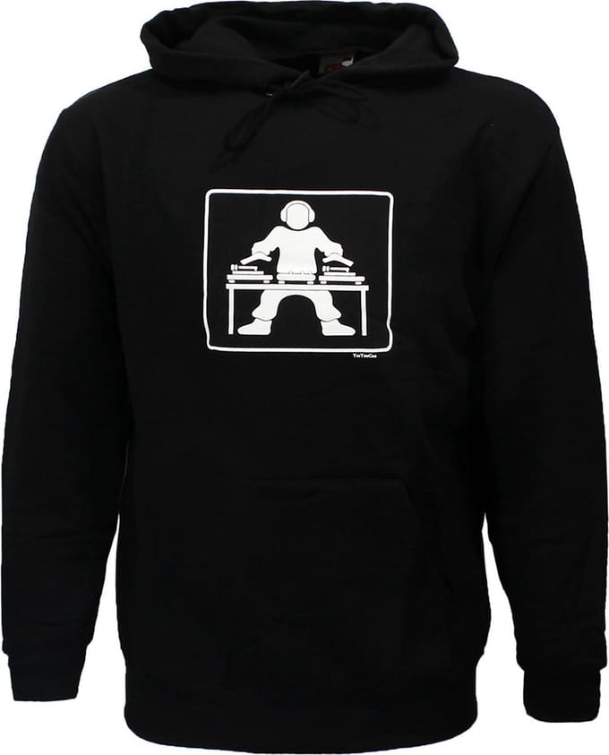 Deejay DJ Disc Jockey Hoodie Sweater - Origineel Design - M