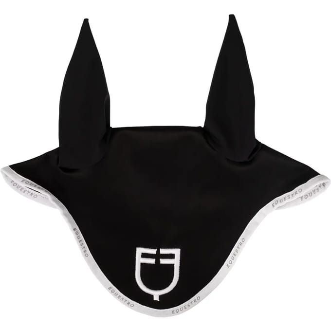 Korte muts van technische stof met logo Equestro