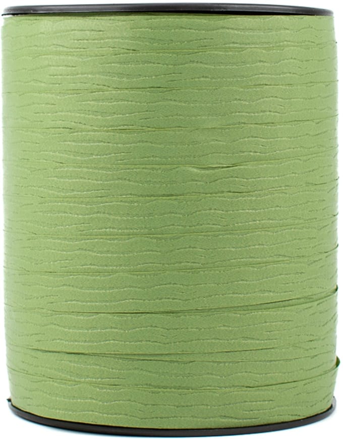 Krullint - 10 mm x 250 m - groen - paperlook