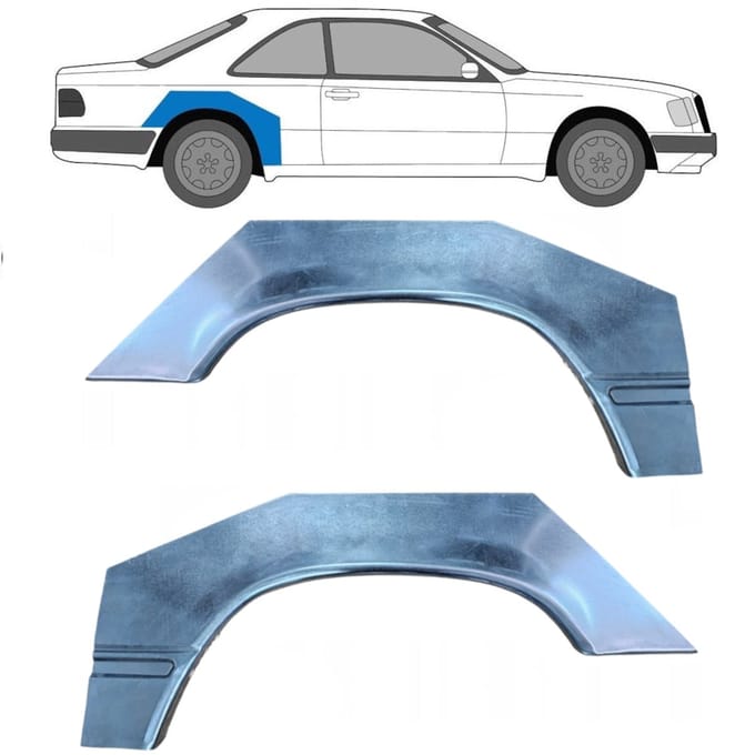 Reparatiepaneel achterspatbord voor Mercedes E-Class W124 1984-1996