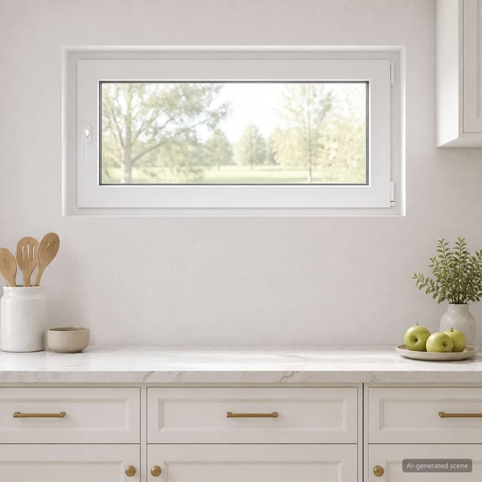 vidaXL - Kleur - binnenkant - kelderraam - Wit - RISOR - 120 - x - 55 - cm