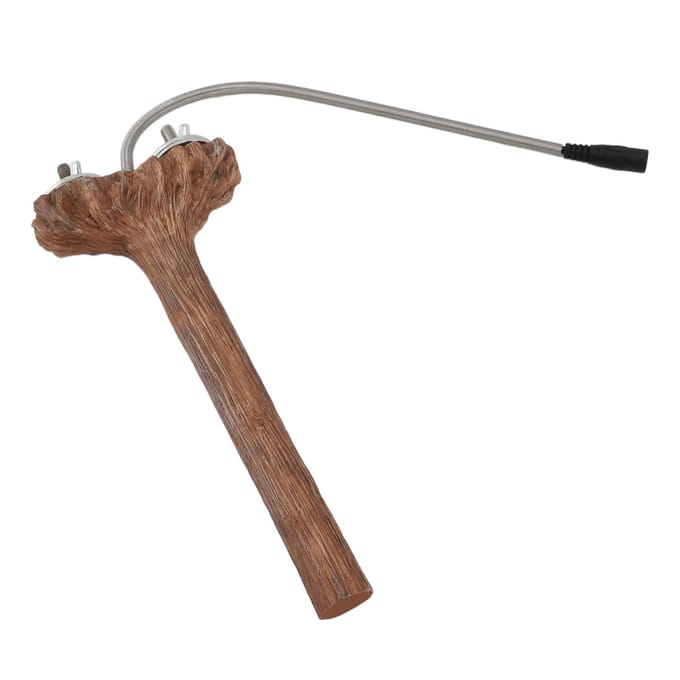 Verwarmde Vogelstok 5W Vogelverwarmer Vogelstok Standaard Verwarmer voor Afrikaanse Grijze Parkieten Valkparkieten brown