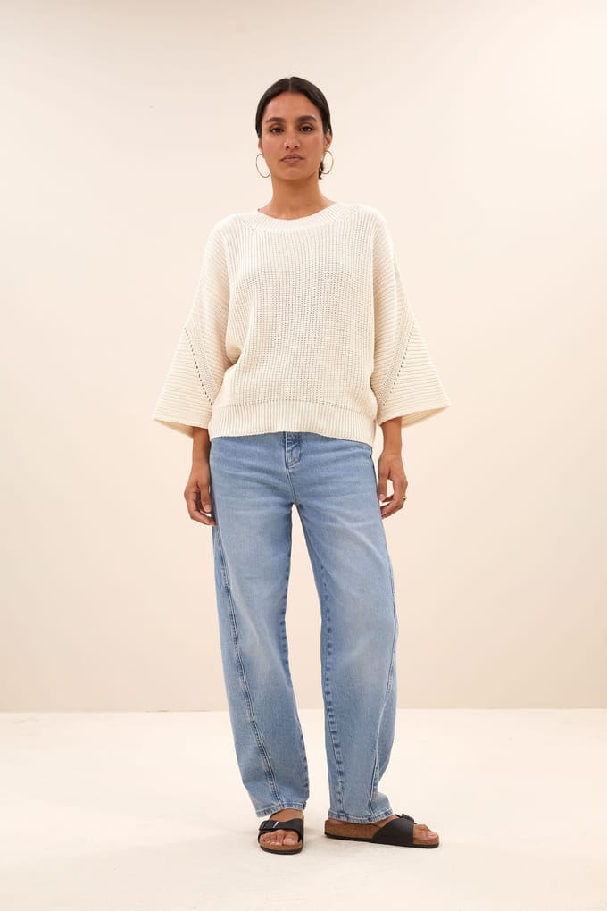 By-Bar Jack Pullover Off White Größe: L | Pullover Outlet | Damen | Weiß
