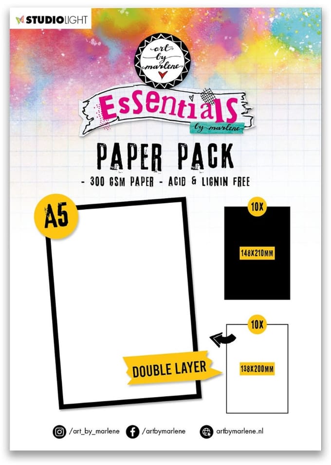 Paper pack double layered A5 - ABM essentials nr. 104