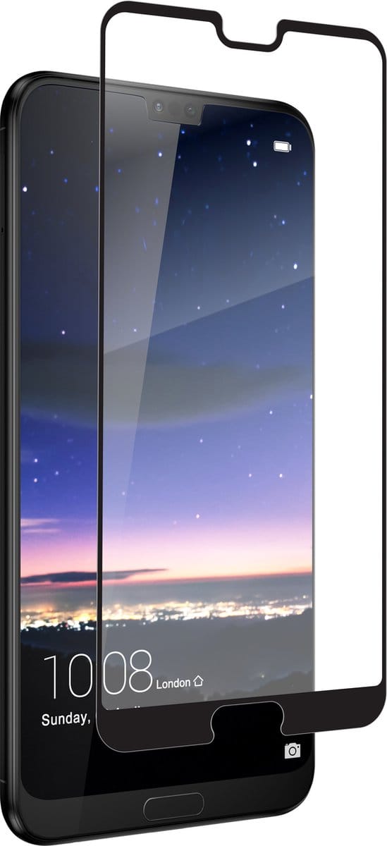 Invisible Shield Gehard Glas Ultra-Clear Screenprotector Geschikt voor Huawei P20 Pro - Zwart