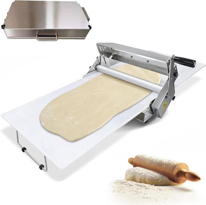 Opvouwbare Pastamachine - Deegroller Machine - Verse Pasta Maken - 56 Dikte Instellingen - 0-25 mm - Zilver