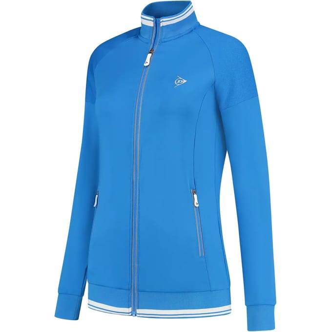Dunlop Club Knitted Trainingsjack Dames-Blauw
