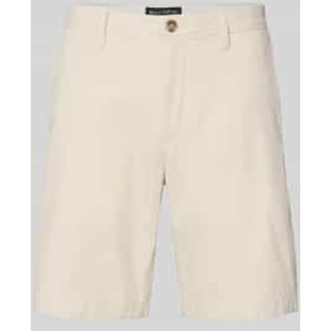 Slim fit short van katoenmix model 'SALO'