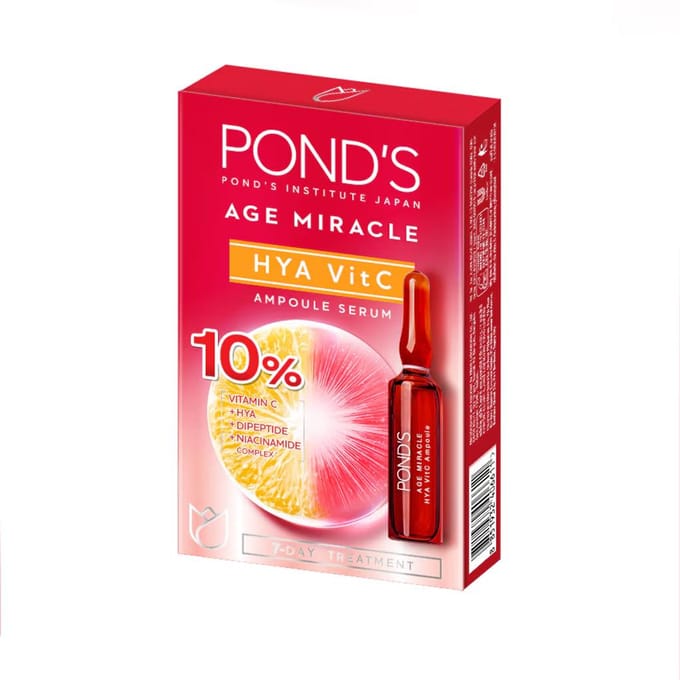 Pond's Age Miracle HYA Vit C ampulserumset (1,2 gram. x 7 stuks) 1.2 g. x 7 pcs (3 Boxes)