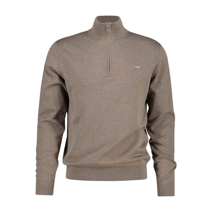 Gant Shield Classic Half-Zip Sweater Heren - Maat M