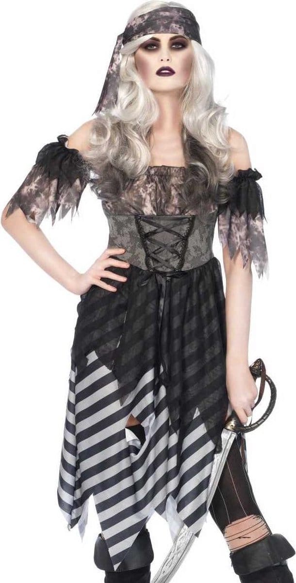 Ghost Pirate Deluxe Dames KostuumLeg Avenue