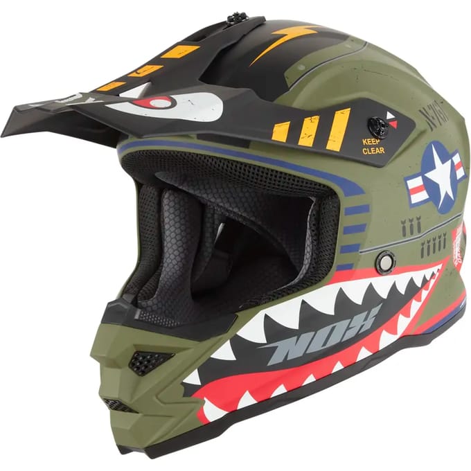 Kindermotorhelm Nox Premium N761 Fighter