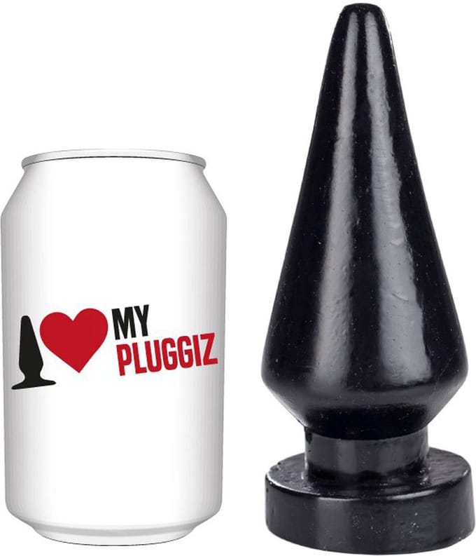Gangbangster - Peak - Buttplug - 14 x 6 cm - PVC - Zwart