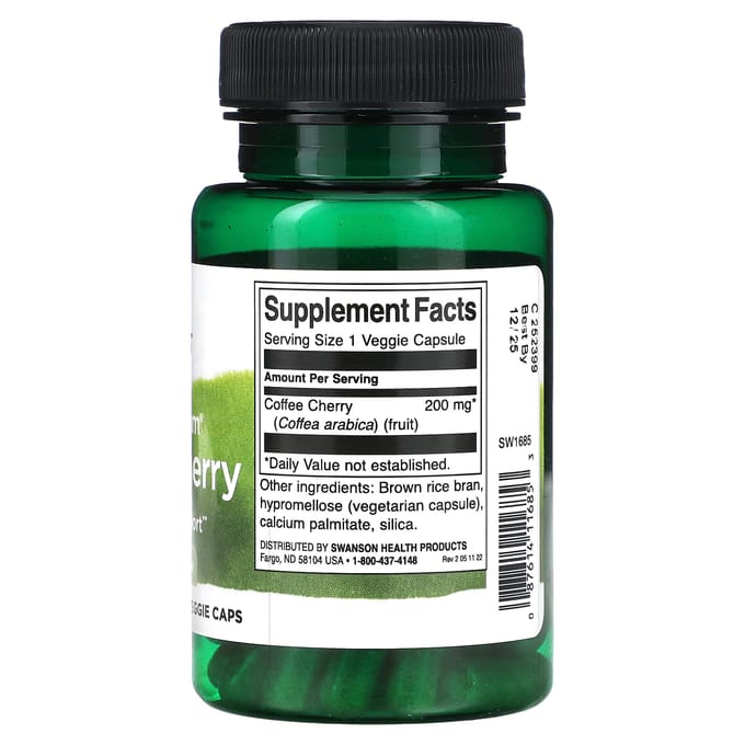 Volledig Spectrum Koffiekers, 200 mg, 60 Veggie Capsules