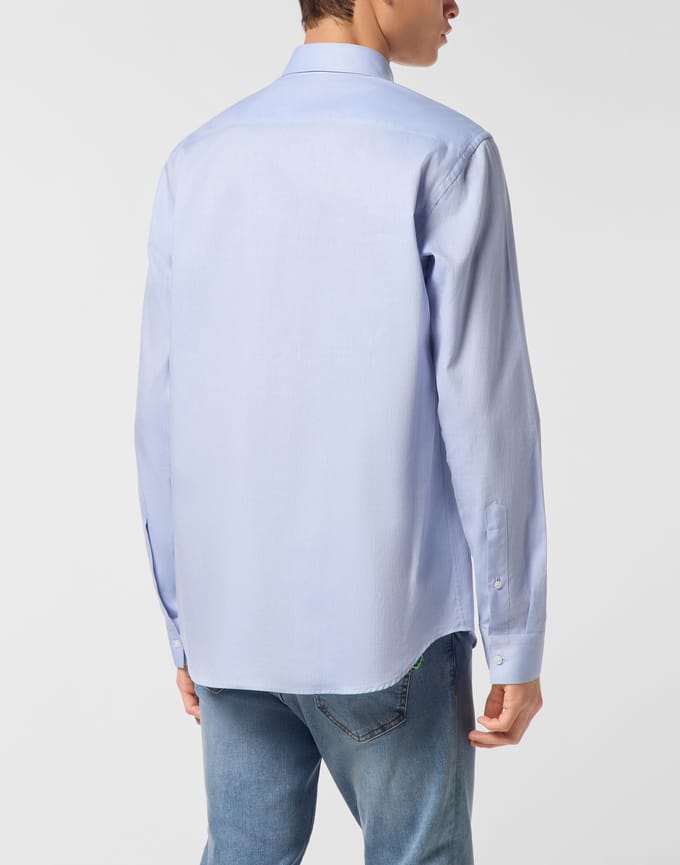 Regular Fit Overhemd Visgraat