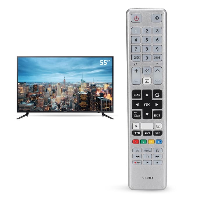TV Afstandsbediening Controller Vervanging voor Toshiba CT8054 gray