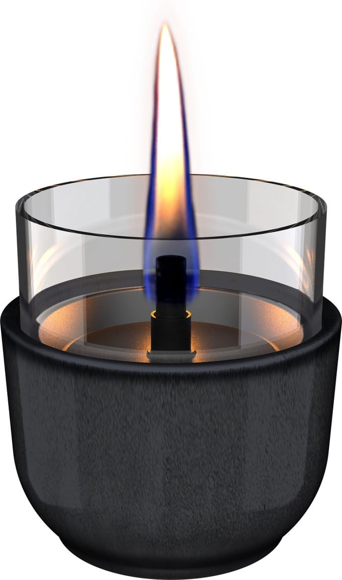 Tenderflame Violet 8 Reactive Glaze Tafelvuur - zwart