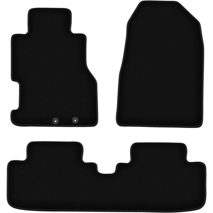 BASIC zwarte veloursmatten voor: Honda Civic VII 3-deurs hatchback, coupé (2001-2005)