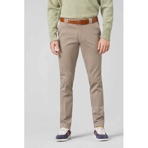 Meyer Broek Oslo Modern Fairtrade Cotton Flatfront Flex Taupe / male