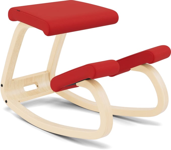 Varier Stokke Variable Balans kniestoel Rood/Naturel Tonal