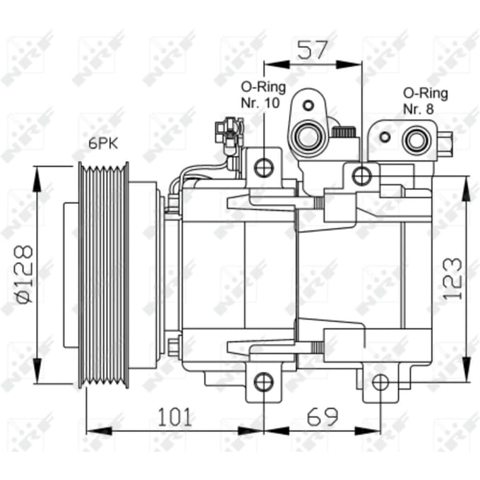 Compressor, airconditioning NRF 32204