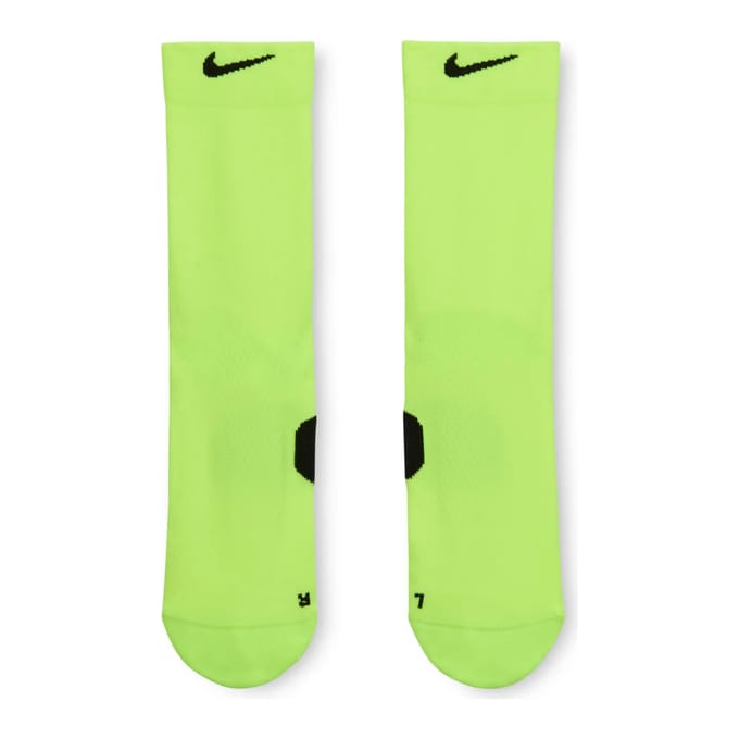 Nike Fast Midweight Crew Hardloopsokken-Geel,Zwart