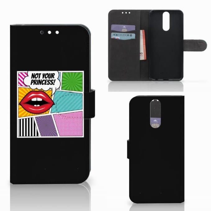 Samsung Galaxy A30 Wallet Case met Pasjes Popart Princess