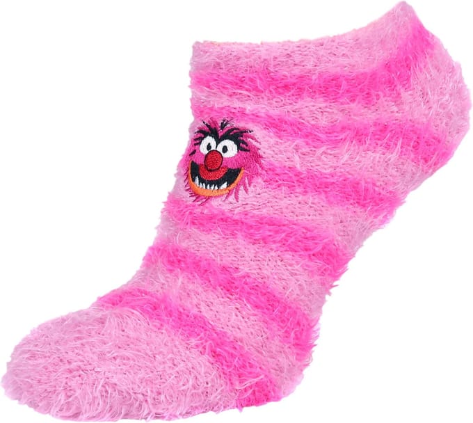 Roze, dikke gestreepte sokken MUPPET SHOW