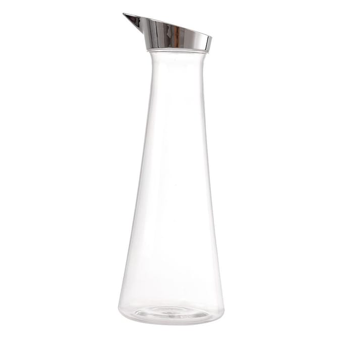 Bouteille de Jus Transparente en Acrylique 1,4L Bouteille de Jus Transparente Pichet à Eau Pichet à Jus avec Couvercle white