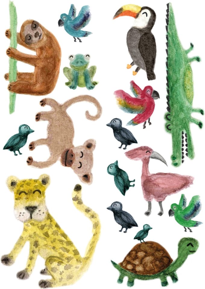 Art for the Home Muurstickers Jungle Dieren