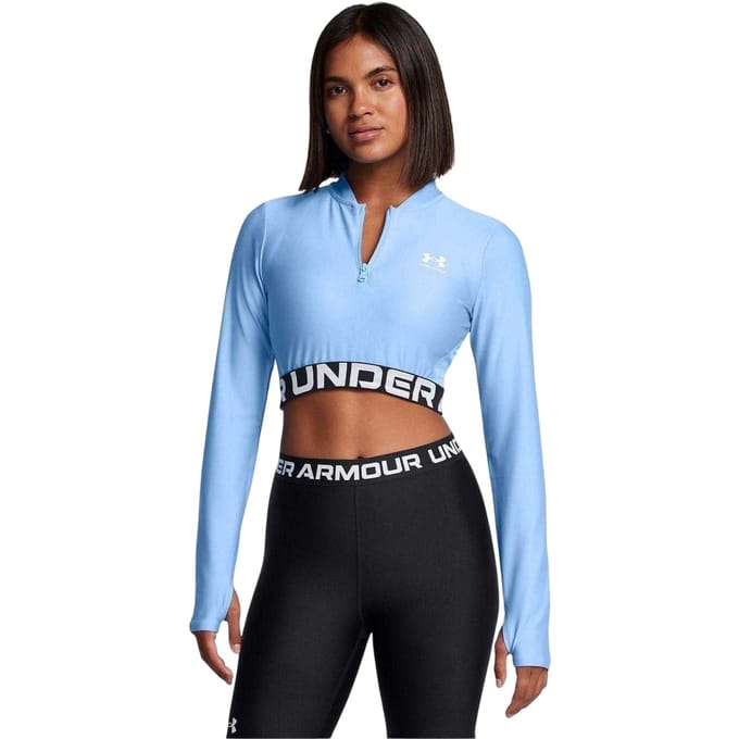Under Armour HeatGear-top voor dames (Blauw)