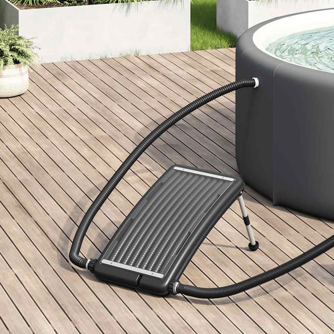 vidaXL Zwembadverwarmingspaneel solar gebogen 72,5x46 cm