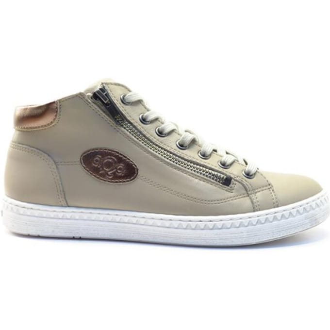 Aqa Shoes Light taupe veterboet A8775 A33B14 TAUPE