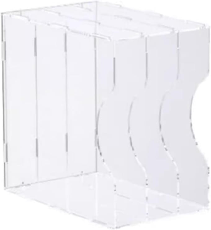 Platenhouder - Opbergrek - Vinyl Organiseren - Drie Compartimenten - 345 cm - Transparant