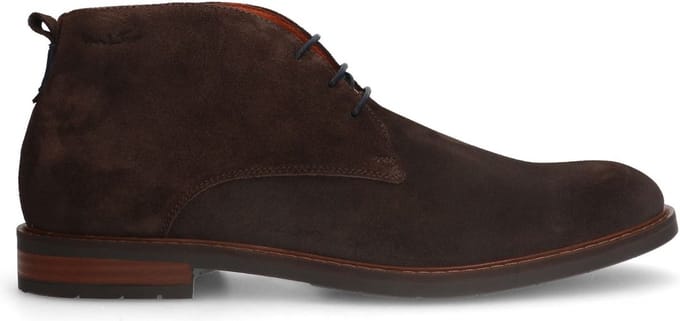Van Lier - Heren - Bruine suède veterboots - Maat 40