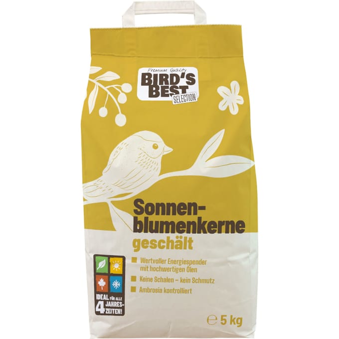 5kg Bird's Best zonnebloempitten gedopt vogelvoer