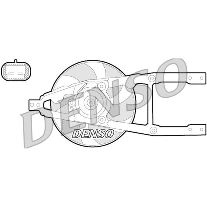 Koelventilatorwiel, motorkoeling DENSO DER09055