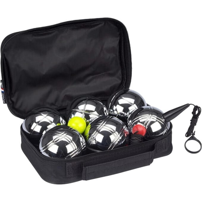 Get & Go Jeu de Boules Set V - 6 Ballen - Chroom