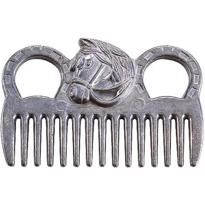 Hippotonic aluminium paardenhoofd staart kam