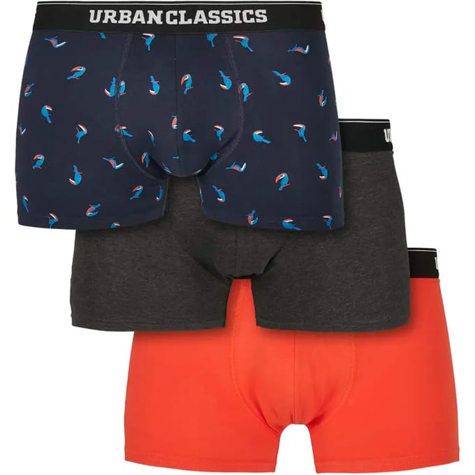 Urban Classics - Bird 3-Pack Boxershorts set - S - Multicolours